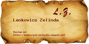 Lenkovics Zelinda névjegykártya